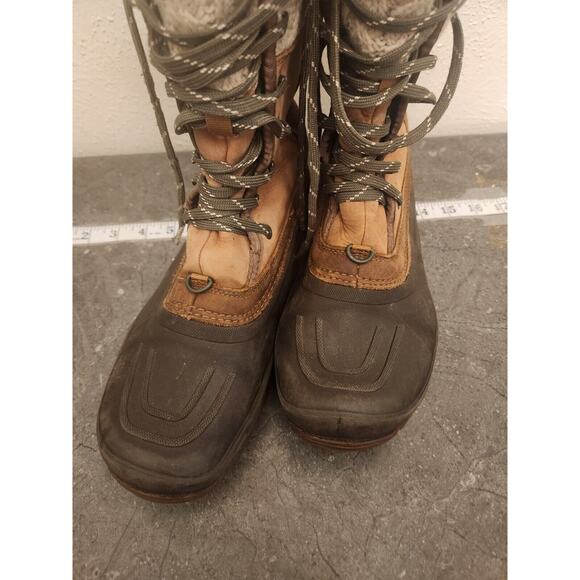 THE NORTH FACE Boots Women's Size 8.5 Brown Shellista II Lace Mid Snow Boot Read - Picture 9 of 10
